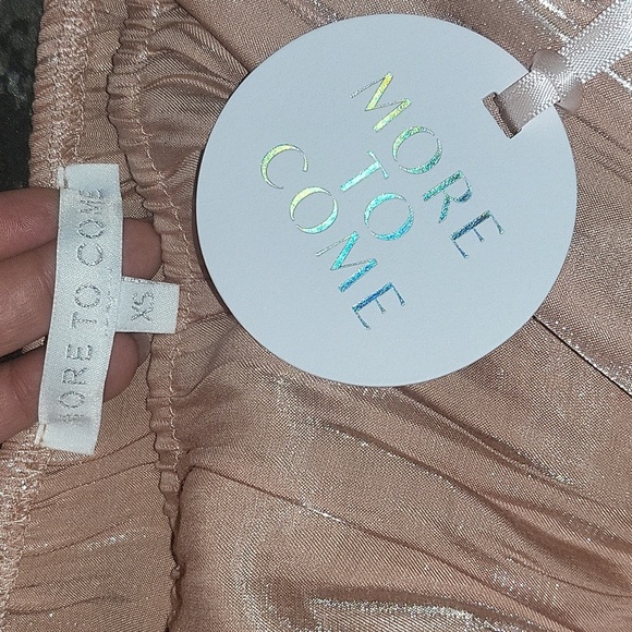 D1. NWT More to Come Tiasha Puff Sleeve Top in Blush Size XS - Picture 5 of 5